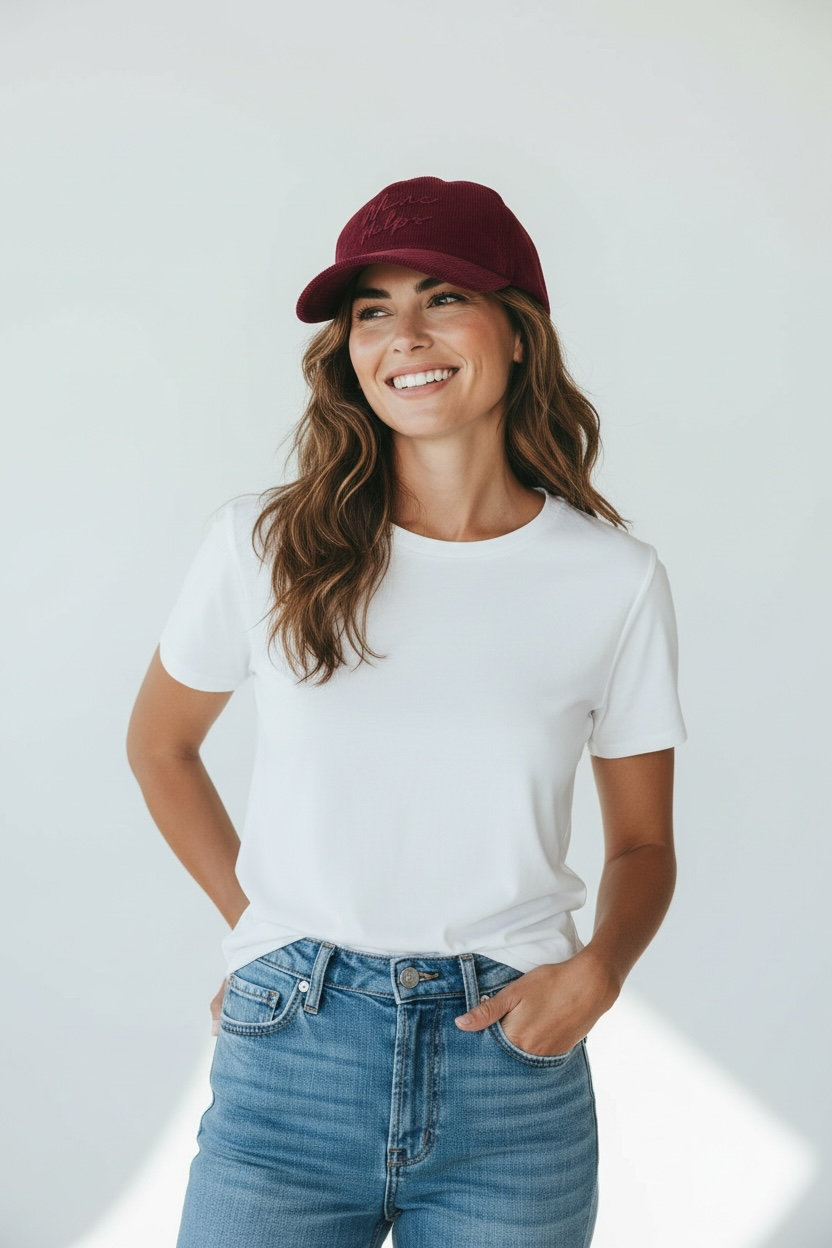 Wine Helps SnapBack Corduroy Hat