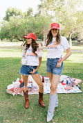 Family Matching She Loves America & Jesus Tee - Adult