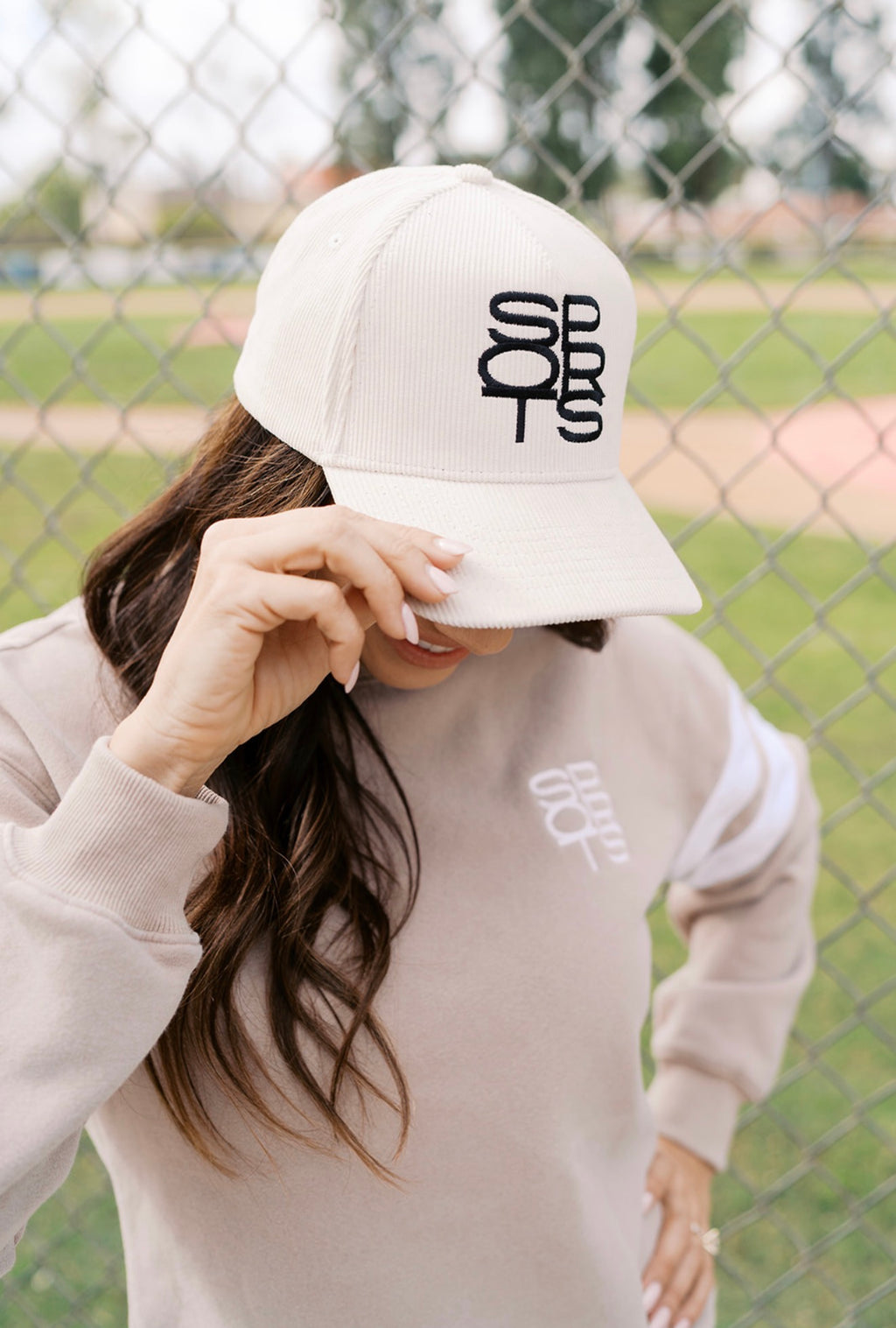 Sports Corduroy Snapback Hat